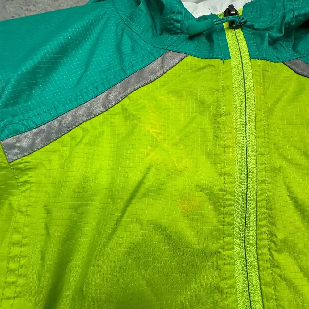 LL Bean 286124 Trail Model Rain Jacket Colorblock Boys Youth Large Waterproof